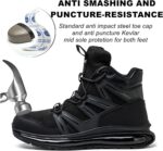 SYLPHID Men Steel Toe Sneakers Women Safety Shoes High top Work Shoe with Air Cushion Lightweight Breathable Puncture Proof - Image 6
