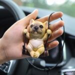 French Bulldog Car Ornament - Mirror Hanging Car Interior Accessory - Image 5