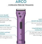 Wahl Professional Animal Arco Pet, Dog, Cat, and Horse Cordless Clipper Kit, Purple (8786-1001) - Image 3