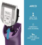 Wahl Professional Animal Arco Pet, Dog, Cat, and Horse Cordless Clipper Kit, Purple (8786-1001) - Image 5