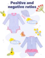 ALVABABY Girls' One Piece Swimsuit with Hat, Baby Rash Guard Sets,Long Sleeve Zipper UPF 50+ Sun Protection Bathing Suit - Image 7