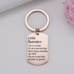 Little Reminders Keychain, Mental Health Gift, You Are Enough Key, Daily Affirmation Inspiration Uplifting Quotes, Self Love - Image 6