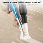 2IN1 Car Interior Detailing Air Blow Gun & vacunm Gun with Adjustable Air Flow Nozzle,Cleaning Gun Quickly Blasts Dirt and Dust from Surface Works with Air Compressor(Upgrade Rotate Tube) Blue - Image 6