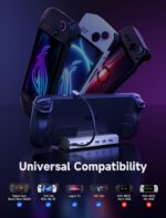 JSAUX Upgraded Docking Station 4K@120Hz for Steam Deck OLED/ROG Ally X/Legion Go (S)/MSi Claw, 6-in-1 Steam Deck Dock with HDMI 2.1, Gigabit Ethernet, 3 USB 3.0, 100W Charge for Steam Deck LCD-HB0603 - Image 3