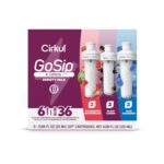 Cirkul GoSip Flavored Water, Makes 36 Energy Drinks. No Sugar, 0 Calories. Flavored Water for Everyday Energy. With Caffeine & B-Vitamins (Black Cherry, Blue Raspberry, Strawberry Watermelon) - Image 9