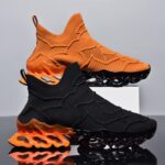 Poramea Mens Slip on Loafers Walking Tennis Shoes Laceless Running Blade Sneakers Mesh Trail Jogging Casual Athletic - Image 4