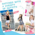 Eocom Girls Socks Little Kids Crew Socks Cotton Cute Youth Dress Socks 6 Pairs - Image 6