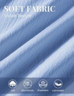 COOFANDY Mens Button Down Shirts Short Sleeve Shirt Casual Summer Beach Textured Shirts with Pocket - Image 7