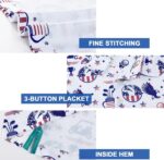 Mens Golf Shirt Moisture Wicking Dry Fit Print Performance Short Sleeve Polo Shirts for Men - Image 7