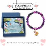 PARTNER Good Luck Gifts for Women Funny Koi 𝐁𝐫𝐚𝐜𝐞𝐥𝐞𝐭𝐬 𝐟𝐨𝐫 𝐖𝐨𝐦𝐞𝐧 Interesting Koi Gifts Animal and Fish Gifts for Women Natural Stone Beaded Jewelry for Women - Image 6