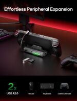 JSAUX Upgraded Docking Station 4K@120Hz for Steam Deck OLED/ROG Ally X/Legion Go/MSI Claw, 5-in-1 Steam Deck Dock with HDMI 2.1, 100Mbps Ethernet, USB 2.0 and 100W Charge for Steam Deck LCD-HB0602 - Image 6
