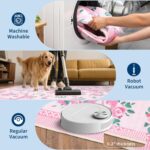 GarveeHome Coquette Pink Rugs for Bedroom Girls, 8x10 Area Rugs for Living Room with Soft Low Pile, Non Slip Floral Bow Washable Rug 8x10 for Nursery Kids Dorm Dining Room Playroom - Image 8