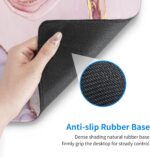 Large Mouse Pads for Desk, Extended Marble Gaming Mousepad for Women Office Gifts, Funny XL Big Stitched Waterproof Nonslip Computer Mats Deskmat for Keyboard, (Pink, 31.5 * 11.8 in) - Image 5