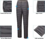 Little Donkey Andy Women's Lightweight Puffy Pants Warm Fleece Lined Insulated Puffer Quilted Pants for Hiking Snow Ski - Image 5