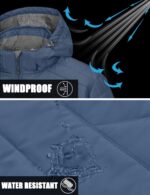 Little Donkey Andy Men's Warm Ski Jacket Water Resistant Insulated Snowboarding Jacket Windproof Winter Snow Coat - Image 7