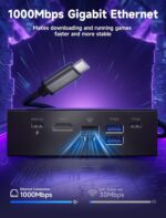 JSAUX Docking Station for ROG Xbox Ally X (2025)/ROG Ally X/ROG Ally/Steam Deck/Legion Go/Legion Go S, 6-in-1 Dock with HDMI 4K@120Hz, Gigabit Ethernet, USB A & USB C 3.2 Gen 1, 100W Charging - HB0609 - Image 10