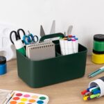 Tiawudi 2 Pack Caddy Organizer with Handle, Portable Plastic Caddy, Storage Organization for Cleaning, Bath, Makeup, Art, Craft, Stationery, Classroom and Office, Tote Organizer - Image 8