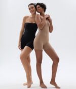 SHAPERX Strapless Shortie Bodysuit for Women Tummy Control Shapewear Seamless Body Shaper with Removable Straps - Image 3