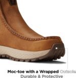 SUREWAY Men's Chelsea Boots - Lightweight Slip-On Work Boots with Moc Toe Design,Casual Leather Boots Slip-Resistant Rubber Outsole,Chukka boots for All-Weather Comfort (Office,Casual,Dress) - Image 5
