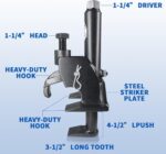 HKTE Manual Tire Bead Breaker Adjustable Hammer Tires Changer Tool for ATVs, Lawnmower Tires, 38" and 42" 14-ply Farm Tractor - Image 5