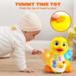 JOYIN Baby Toys Duck, Infant Dancing Crawling Musical Toys 18+ Months, Tummy Time Light Up Learning Duck with Music & Lights, Baby Easter Basket Stuffers Gifts - Image 7