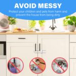 Baby Proofing Cabinets,Cabinet Locks for Babies,U-Shaped Child Locks for Cabinets, Child Proof Cabinet Latches,Child Safety Cabinet Locks with Adjustable by SPISPI (Pack of 2) - Image 7