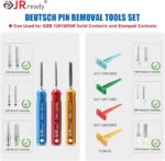 JRready ST5236 Deutsch Pin Extractor Tool for 16#12#20# Solid/Stamped Contacts 10-22 AWG, Terminal Removal Tool Kit with Steel DRK-RT1 for Deutsch DT,DTM,DTP Series Connector 13PCS - Image 4