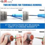 JRready ST5236 Deutsch Pin Extractor Tool for 16#12#20# Solid/Stamped Contacts 10-22 AWG, Terminal Removal Tool Kit with Steel DRK-RT1 for Deutsch DT,DTM,DTP Series Connector 13PCS - Image 6