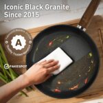 DishDelight Induction Pots and Pans Set Non Stick, 12 Piece Nonstick Kitchen Cookware Sets, Nonstick Granite Cooking Set Induction Pots and Pans, Induction Cookware Sets with Frying Pans, Black - Image 7