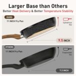 DishDelight Induction Pots and Pans Set Non Stick, 12 Piece Nonstick Kitchen Cookware Sets, Nonstick Granite Cooking Set Induction Pots and Pans, Induction Cookware Sets with Frying Pans, Black - Image 9