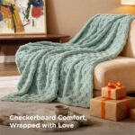 Bedsure GentleSoft Twin Blanket for Bed - Super Soft Cozy Blankets for Women Men Girls, Cute Fuzzy Fleece Throws for Bedroom Couch, Sage Green, 60x80 Inches - Image 6