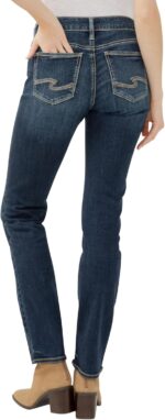Silver Jeans Co. Women's Suki Mid Rise Curvy Fit Skinny Jeans - Image 4
