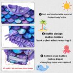UMELOK Baby Girl Swimsuit Infant Rashguard Swimwear One Piece UPF 50+ Sun Protection Rash Guard Bathing Suit - Image 5