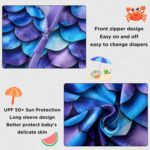 UMELOK Baby Girl Swimsuit Infant Rashguard Swimwear One Piece UPF 50+ Sun Protection Rash Guard Bathing Suit - Image 6
