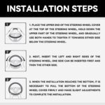 Car Steering Wheel Cover, 15 inch Carbon Fiber Microfiber PU Leather Elastic Steering Wheel Protector for Men Women, Anti-Slip Breathable Car Interior Accessories for Most Cars (Blue) - Image 8