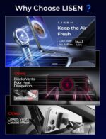 LISEN for Qi2.2 25W MagSafe Car Mount Charger, Valentines Day Gifts [Stable & Fast Charging] Magnetic Wireless Car Charger, Car Phone Holder Charger Fits iPhone 17 Pro Max Plus Air 16/15/14/13/12 - Image 7