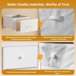 DTK Changing Table Dresser with Clothing Rack and Storage Shelf,3-Drawer Baby Dresser with Changing Table Top,Diaper Changing Station with Waterproof Pad,Mobile Dresser for Nursery,White - Image 8