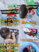 PUSDON Hanging Storage Baskets Organizer Wall Mount, Metal Wire Storage Bin Rack for Kitchen Bathroom Shower Spice Shelf Home Decor Essentials Black-2 Packs (Netting) - Image 6