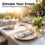 Pre Rolled Napkin and Bamboo Cutlery Set - 50 Pack Bamboo Utensils Wooden Cutlery 50 Forks 50 Knives 50 Spoons 50 Napkins, Pre Wrapped Disposable Silverware Cutlery for Party, Wedding, Events - Image 3