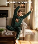 DAVID ARCHY Mens Pajamas Set Ultra-Soft Fleece Pajamas Warm Sleepwear Long Sleeve Lounge Set with Pockets - Image 3