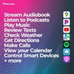 Pioneer DMH-WT3800NEX 9" Capacitive Touchscreen, Floating Display – Wireless & Wired Apple CarPlay & Android Auto, Amazon Alexa, Bluetooth, FLAC, Backup Camera, HD Radio - Image 6