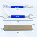 ZKTOOL Fan Clutch Wrench Set,32mm & 36mm Clutch Fan Tool Wrench,Water Pump Pulley Holder Removal Tool For BMW, Ford, GM, dodge,Chevrolet,jeep Fan Clutch Removal Kit,Water Pump Holder. - Image 8