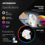 Artograph EZ Tracer Opaque Art Projector, 2X to 10X Image & Artwork Enlargement - Portable & Light for Wall Art, Murals, Drawing, Sketching, Pattern Tracing, Crafts and Learning, 4" x 4" Copy Size - Image 5