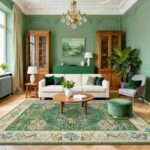 GarveeHome Forest Rugs 5x7 Living Room Rug Non Slip Washable Stain Resistant 5x7 Washable Rugs Jungle Animal Print Low Pile Soft Holiday Decor Carpet for Bedroom Laundry Room,Green - Image 10