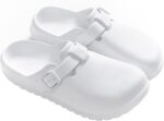 Nurse Shoes for Women and Men, Arch Support Non Slip Garden Clogs, Adjustable Buckle Mules Work Chef Sandals, Slip-On Cushion Slide Slippers - Image 5