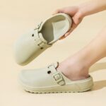 Nurse Shoes for Women and Men, Arch Support Non Slip Garden Clogs, Adjustable Buckle Mules Work Chef Sandals, Slip-On Cushion Slide Slippers - Image 6