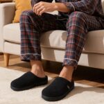 shoeslocker Mens Slippers Moccasin House Shoes Soft Memory Foam Slip-on Indoor/Outdoor - Image 3