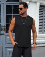 KAWATA Men's Tank Top Sleeveless Tee Muscle Workout Gym Shirts Lightweight Athletic Running Bodybuilding Shirt - Image 4