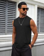 KAWATA Men's Tank Top Sleeveless Tee Muscle Workout Gym Shirts Lightweight Athletic Running Bodybuilding Shirt - Image 6