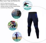 YUSHOW 2 Pack Mens Thermal Pants Men Running Tights Workout Leggings, Thermal Bottoms for Men Sports Compression Base Layer - Image 7